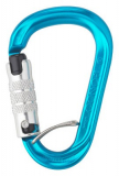 AustriAlpin - HMS Karabiner Rondo Alu Selfie 3-Wege Triple-Autolock, blau
