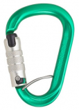 AustriAlpin - HMS Karabiner Rondo Alu Selfie 3-Wege Triple-Autolock, grün