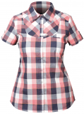 Bergans - Dalen Lady Shirt Short Sleeve, watermelon checked, Gr. S