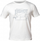 Bergans - Fishot Tee, white/aluminium, Gr. S