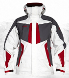 Bergans - Filefjell Jacket, white/grey/red, Gr. L