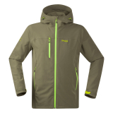 Bergans - Kjerag Softshell Jacket, greyish olive/neon green, Gr. S