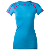 Bergans - Soleie Merino Lady Tee, bright sea blue/hot pink, Gr. XS