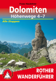 Bergverlag Rother - Wanderführer Dolomiten Höhenwege 4-7