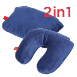 Cuddlebug - Reisekissen / Nackenkissen 2in1, blue