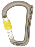 DMM - HMS Spezialkarabiner Rhino, Screwgate, Keylock, titanium/lime green