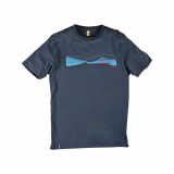 DMM - T-Shirt Pass Lanscape, denim blue, Gr. S