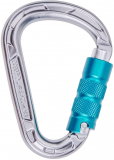 Edelrid - HMS Karabiner Strike Triple II, silver/icemint