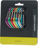 Edelrid - Karabiner-Sixpack Nineteen G Wire Gate, assorted colours