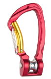 Grivel - Sicherheitskarabiner Roller L Twin Gate, rot eloxiert