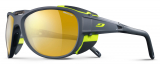 Julbo - Gletscherbrille Explorer 2.0, Reactiv Performance 2-4, grau/gelb
