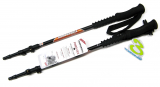 Komperdell - Trekkingstock Titanal Contour Powerlock II bis 140cm, black/orange