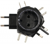 Kopp - Reisestecker-Adapter Travel-Star, schwarz