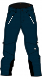 Maloja - QuirinM 3-L Softshell Pants, denim, Gr. S