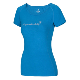 Ocun - Bamboo Tee Blossom Women, blue opal, Gr. L