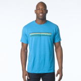 Prana - Mountain T-Shirt, turquoise heather, Gr. XL