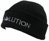 Rewoolution - Mütze Basea Fleece Basic Hat, black/logo silver, Gr. M/L