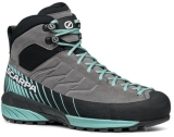 Scarpa - Zustiegsschuh Mescalito Mid GTX Lady, midgray/aqua, Gr. 40,0