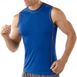 Smartwool - Men PhD Ultra Light Sleeveless, bright blue, Gr. L