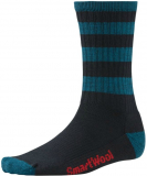 Smartwool - Striped Hiking Light Crew, black/deep sea, Gr. M