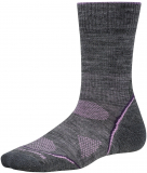Smartwool - Women PhD Outdoor Light Crew, medium gray/desert purple, Gr. S