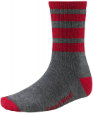 Smartwool - Striped Hiking Medium Crew, charcoal/red, Gr. L