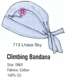 Wild Roses - Climbing Bandana, lhasa sky, one size