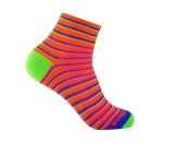 Wrightsock - Anti-Blasen-System Coolmesh II Socke quarter, orange/blue/green, Gr. M (37,5-41)