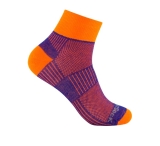 Wrightsock - Anti-Blasen-System Coolmesh II Socke quarter, royal/orange, Gr. M (37,5-41)