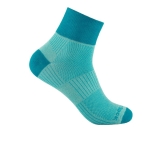Wrightsock - Anti-Blasen-System Coolmesh II Socke quarter, seamist/turquoise, Gr. M (37,5-41)
