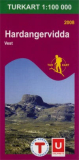 Topokarte Norwegen - Hardangervidda West, 1:100000