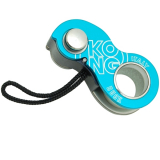 Kong - Mini Seilklemme/Bandklemme DUCK, schwarz/cyan