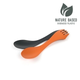 Light my Fire - Spork medium BIO Gr.M 20cm, 2er Set, rustyorange/slatyblack