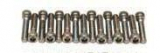 Metolius - Flat Head Bolt, 20er Pack Befestigungsschraube M10, Länge 50mm, black