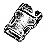 Basic Nature - Kunststoff Steckschließe Spezial II/Stealth buckle, 25 mm