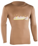 Ortovox - Merino 185 Long Sleeve M-R Sun Print, brown clay, Gr. XL