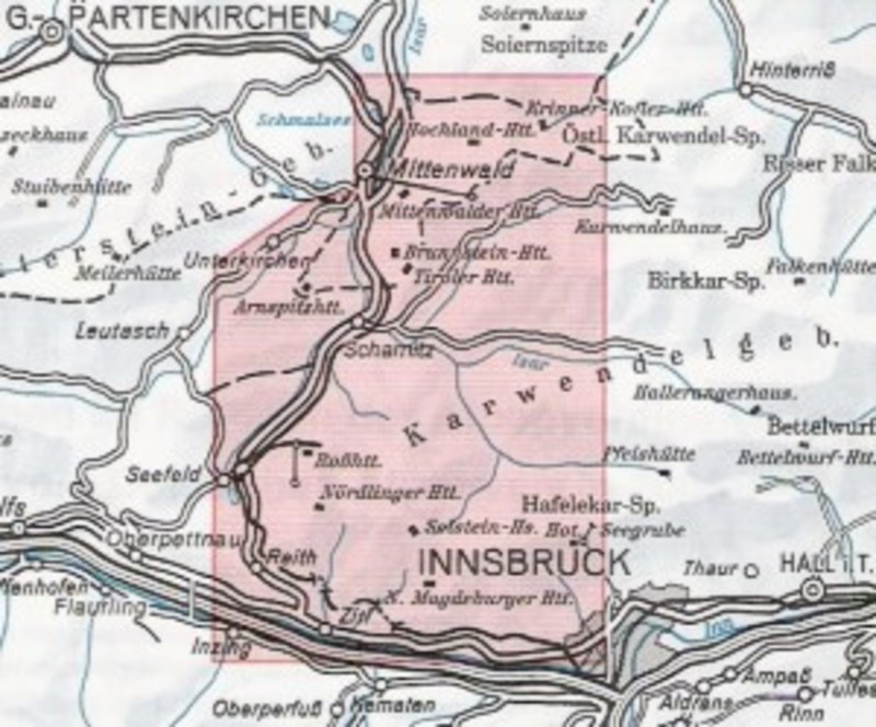 DAV Karte - 5/1 Karwendelgebirge West, 1:25000