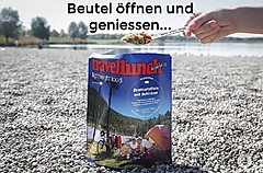 Travellunch - Nudeln Pasta Bolognese mit Rindfleisch, 250g