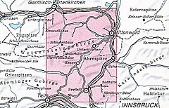 DAV Karte - 4/3 Wetterstein & Mieminger, Ost, 1:25000