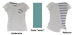 E9 - T-Shirt Trippa Lady, water, Gr. L