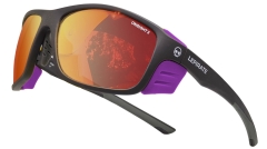 LePirate - Gletscherbrille/Sonnenbrille Fitz Roy 3 Kategorie 3, matt schwarz/lila