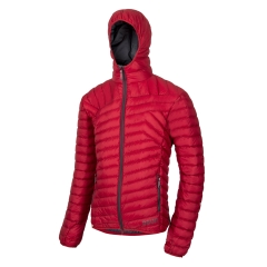 Ocun - Daunenjacke Tsunami Eco, red scarlet sage/iron gate, Gr. L