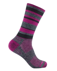 Wrightsock - Anti-Blasen-System Adventure Socke crew, black/fuchsia, Gr. M (37,5-41)