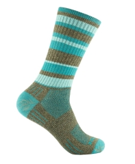 Wrightsock - Anti-Blasen-System Adventure Socke crew, brown/teal, Gr. M (37,5-41)