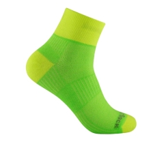 Wrightsock - Anti-Blasen-System Coolmesh II Socke quarter, lemon/lime, Gr. L (41,5-45)