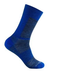 Wrightsock - Anti-Blasen-System Merino Coolmesh II Socke crew, grey/electric blue, Gr. M (37,5-41)