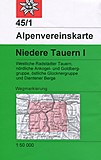 DAV Karte - 45/1 Niedere Tauern I, 1:50000