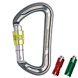 DMM - Karabiner Beam Zodiac 12mm Keylock Screwgate, titanium/lime